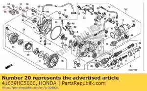 Honda 41639HC5000 shim i, caixa diferencial - Lado inferior