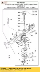 Ici, vous pouvez commander le carburateur keihin pwk 39 auprès de KTM , avec le numéro de pièce 50331001044: