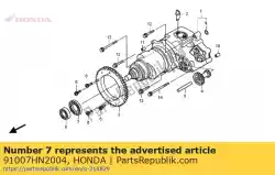 Here you can order the bearing, radial ball, 6813 (ntn) from Honda, with part number 91007HN2004: