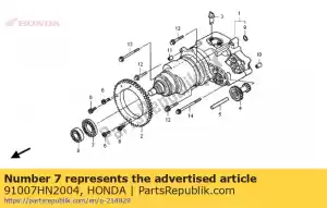 honda 91007HN2004 rodamiento, bola radial, 6813 (ntn) - Lado inferior