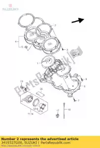 Suzuki 3419327G00 couverture - La partie au fond