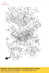 Ici, vous pouvez commander le amortisseur, support moteur 1 auprès de Yamaha , avec le numéro de pièce 1AA153160100: