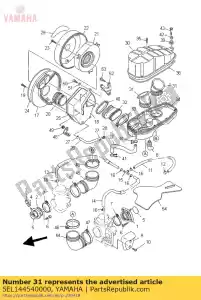 yamaha 5EL144540000 joint - Bottom side