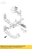 4354038A00, Suzuki, bar fr footr lh suzuki vs 750 1985 1986, Nouveau