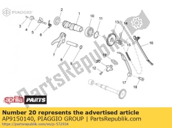 Aprilia AP9150140, Chain tensioner, OEM: Aprilia AP9150140