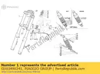 GU03490241, Piaggio Group, Front fork moto-guzzi california jackal 1100 1999, New