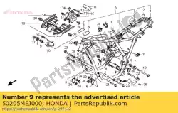 Aqui você pode pedir o borracha e, montagem em Honda , com o número da peça 50205MEJ000: