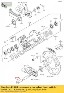 kawasaki 410681401 as, rr kx80-w1 - Onderkant