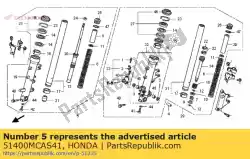 Aqui você pode pedir o garfo assy., r. Fr. (mostrar em Honda , com o número da peça 51400MCAS41: