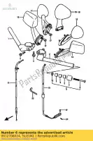 0912706014, Suzuki, tornillo suzuki gsx r 750 1100 1985 1986 1987 1988 1989, Nuevo