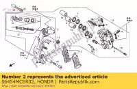 06454MCSR02, Honda, suporte subassy., l. fr. honda st 1300 2008 2009 2010, Novo