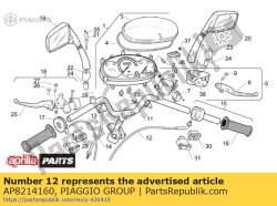 Aprilia AP8214160, Cabo do acelerador, OEM: Aprilia AP8214160