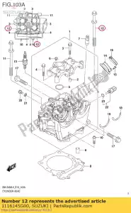 suzuki 1116145G00 boulon comp, cylin - La partie au fond