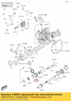 14055Y003, Kawasaki, case-gear kvf300ccf kawasaki  brute force kvf 300 2012 2013 2015 2016 2017 2018 2020 2021, Novo