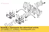 33710HB3771, Honda, comp. lente, fanale posteriore honda trx 400 450 2000 2001 2002 2003 2004, Nuovo