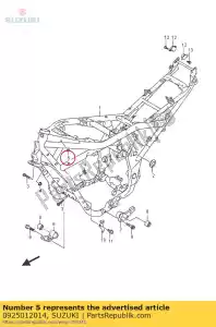 Suzuki 0925012014 enchufe, cuello de marco - Lado inferior