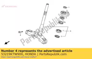 honda 53219KTW900 subassy de haste, direção - Lado inferior