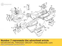 Qui puoi ordinare distanziatore di gomma da Piaggio Group , con numero parte GU19104336: