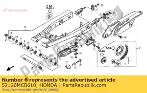Honda 52120MCB610 collarín comp., cadena tensi - Lado inferior