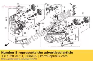 Honda 33140MCAD31 socket comp. - Bottom side