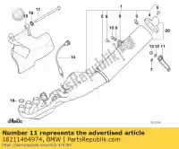 18211464974, BMW, fissaggio marmitta prua f bmw  1200 1996 1997 1998 1999 2000 2001 2002 2003 2004, Nuovo