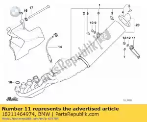 bmw 18211464974 mocowanie t?umika dziobowego - Dół