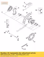 46010051044, KTM, pignone 44-t ktm sx 60 65 1998 1999 2000 2001, Nuovo