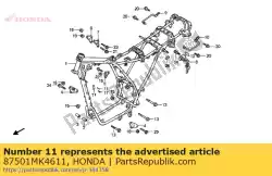 Aquí puede pedir no hay descripción disponible en este momento de Honda , con el número de pieza 87501MK4611: