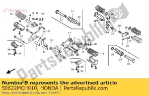 Honda 50622MCH010 kraag a, stap - Onderkant
