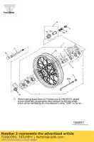 T2000059, Triumph, naaf montage voorzijde triumph scrambler carb 865 2006, Nieuw