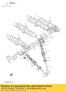 suzuki 1293224400 cotter,valve - Bottom side