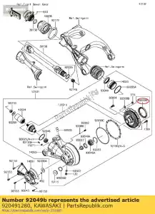 Kawasaki 920491280 seal-oil - Bottom side