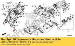 Ici, vous pouvez commander le plat à vis 5x13 auprès de Honda , avec le numéro de pièce 90117KVGA20: