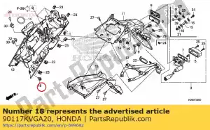 honda 90117KVGA20 plat à vis 5x13 - La partie au fond