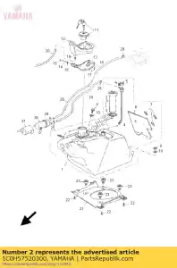 yamaha 1C0H57520300 unité d'envoi assy alimentez-moi - La partie au fond