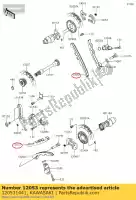 120531441, Kawasaki, prowadnica ?a?cucha, napinacz kvf650-a kawasaki  brute force kfx kvf 650 700 750 800 2002 2003 2004 2005 2006 2007 2008 2009 2010 2011 2012 2013 2014 2015 2016 2017 2018 2019 2020 2021, Nowy