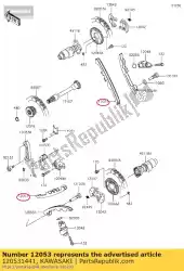 Here you can order the guide-chain,tensioner kvf650-a from Kawasaki, with part number 120531441: