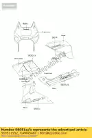 560511952, Kawasaki, marca, tampa lateral, lh, zzr kawasaki zz r 600, Novo