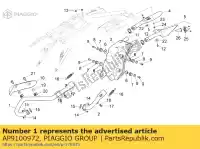 AP9100972, Piaggio Group, front. exhaust pipe aprilia  rxv sxv 450 2006, New