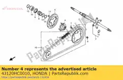 Here you can order the flange comp., brake disk from Honda, with part number 43120HC0010: