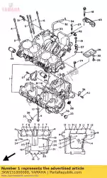 Ici, vous pouvez commander le carter moteur auprès de Yamaha , avec le numéro de pièce 3XW151000000: