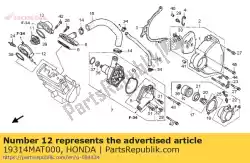 Ici, vous pouvez commander le pas de description disponible auprès de Honda , avec le numéro de pièce 19314MAT000: