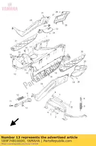 yamaha 1B9F74810000 deska, podnó?ek - Dół