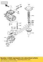 16019024, Kawasaki, anel o, bola flutuante z750-l1 kawasaki gpz 305 1985 1986 1987 1988 1989, Novo