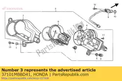 case assy., bovenste van Honda, met onderdeel nummer 37101MBBD41, bestel je hier online: