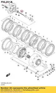 suzuki 0913406015 vis, embrayage pu - La partie au fond