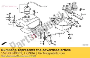 Honda 16950HM8003 conjunto de polla., combustible - Lado inferior