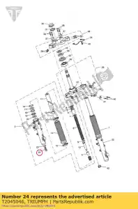 triumph T2045046 borgschroef, olieslot - Onderkant