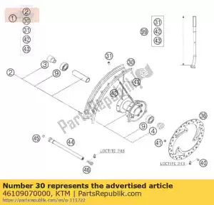 ktm 46109070000 felga przednia 1,6x14 'alu 2007r - Dół