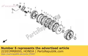 honda 22201MR8000 disk, clutch friction - Bottom side